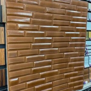 دیوارپوش 70*70 سانت شمش قهوه ای پشت چسب دار